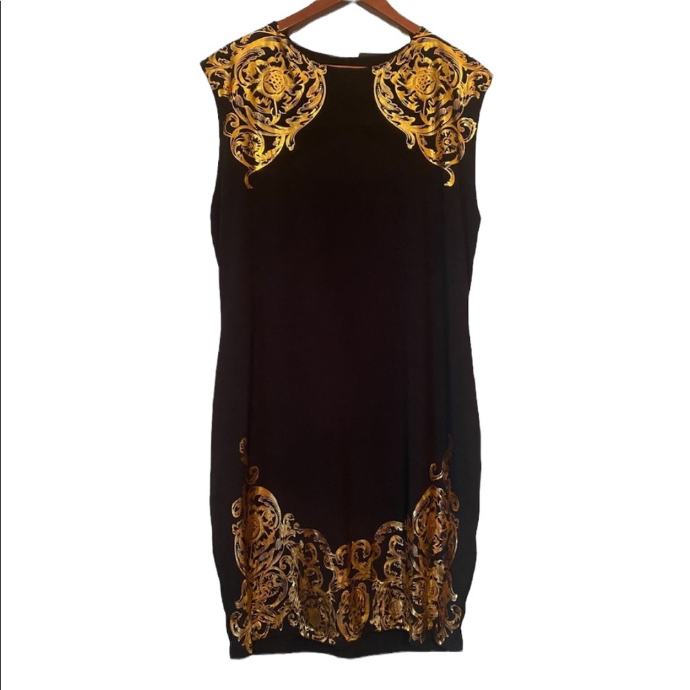 Fashion Nova Lusting Over You Baroque Black and Gold Party Dress - Picture 6 of 16